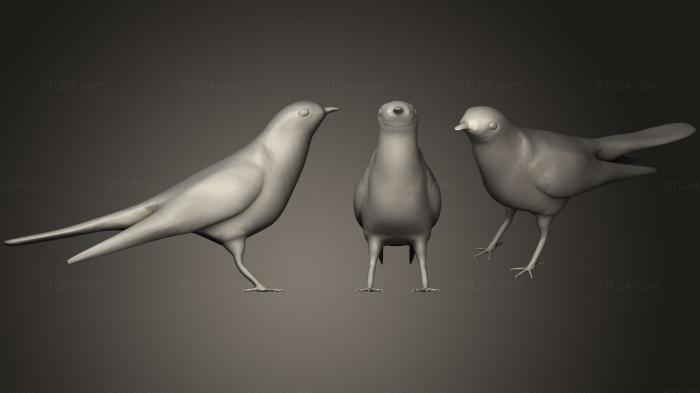 Animal figurines (Cuckoo, STKJ_0858) 3D models for cnc